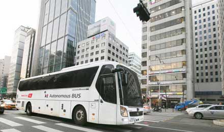 韩国电信获批运营大型自动驾驶巴士
