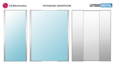 LG 手机的新设计专利曝光，采用左右可伸缩屏幕设计