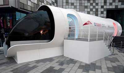 超级高铁车厢原型曝光：设计太科幻，容纳十余人