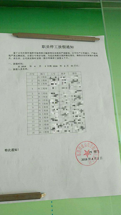 裁员漩涡中的金立工业园：临时通知放假、赔偿也要分期
