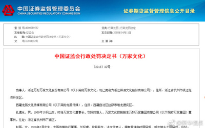 赵薇夫妇被禁入证券市场5年，分别罚款30万