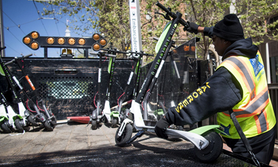 在旧金山等城市，共享滑板车快要统治街头了