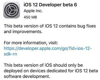 ios12beta6发布，这个bug终于修复了！