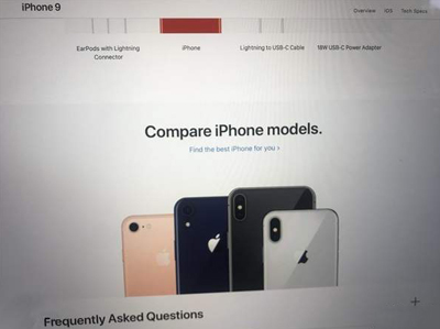 大神爆iPhone 9官网购买页面或有六种以上的配色