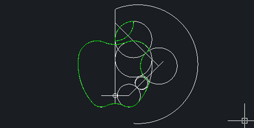 CAD如何绘制苹果LOGO图形