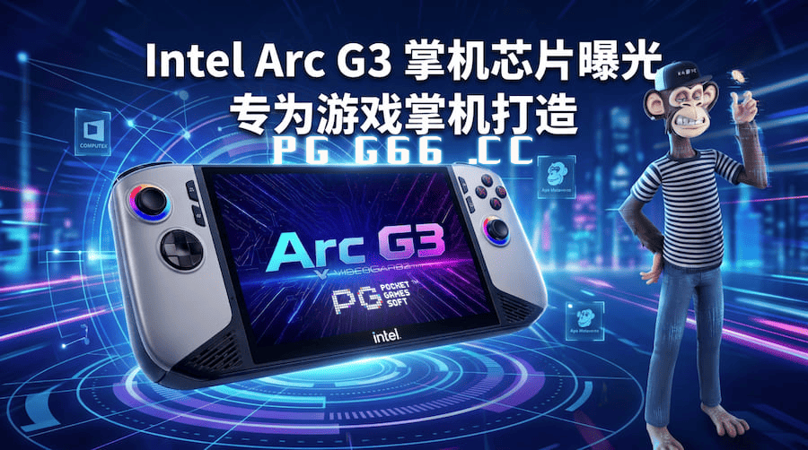 猿宇宙掌机玩家福音！英特尔ArcG3芯片曝光：最高12核Xe3核显