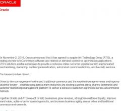 Oracle and ATG